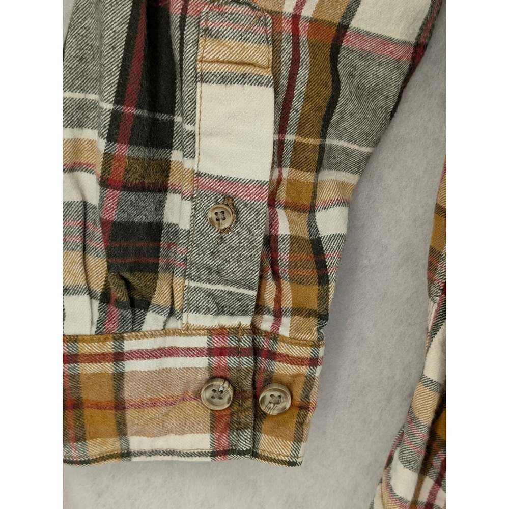 Ridgecut Toughwear Flannel Shirt XL Multicolor Plaid Cotton Heavy Workwear - Picture 5 of 7